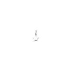 Кулон срібний Зірка з емаллю Youko біла конструктор - image-1